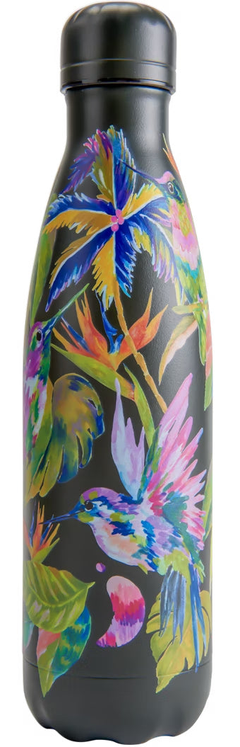 Valokuva tuotteesta Juomapullo Chilly's Tropical Midnight Jungle 500 ml, kuuluu tuoteryhmään Sesonkituotteet.