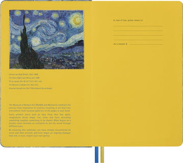 Muistikirja Moleskine VanGogh Starry Night Large viivat