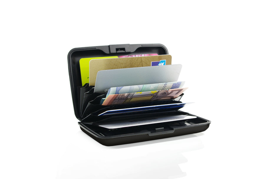 Valokuva tuotteesta Korttilompakko RFID-suojattu Ögon Smart case musta, kuuluu tuoteryhmään Muut tarvikkeet.