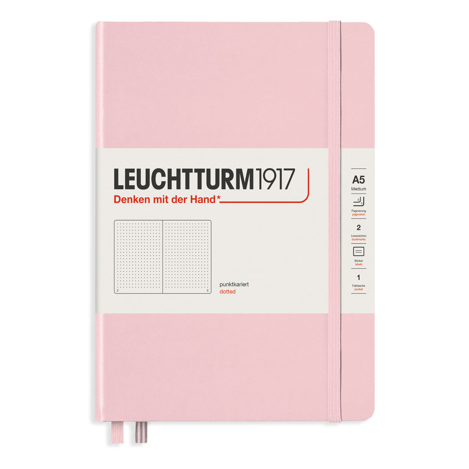 Valokuva tuotteesta Muistikirja A5/251 sivua Leuchtturm1917 Dotted Hard powder, pistesivut, kuuluu tuoteryhmään Muistikirjat.