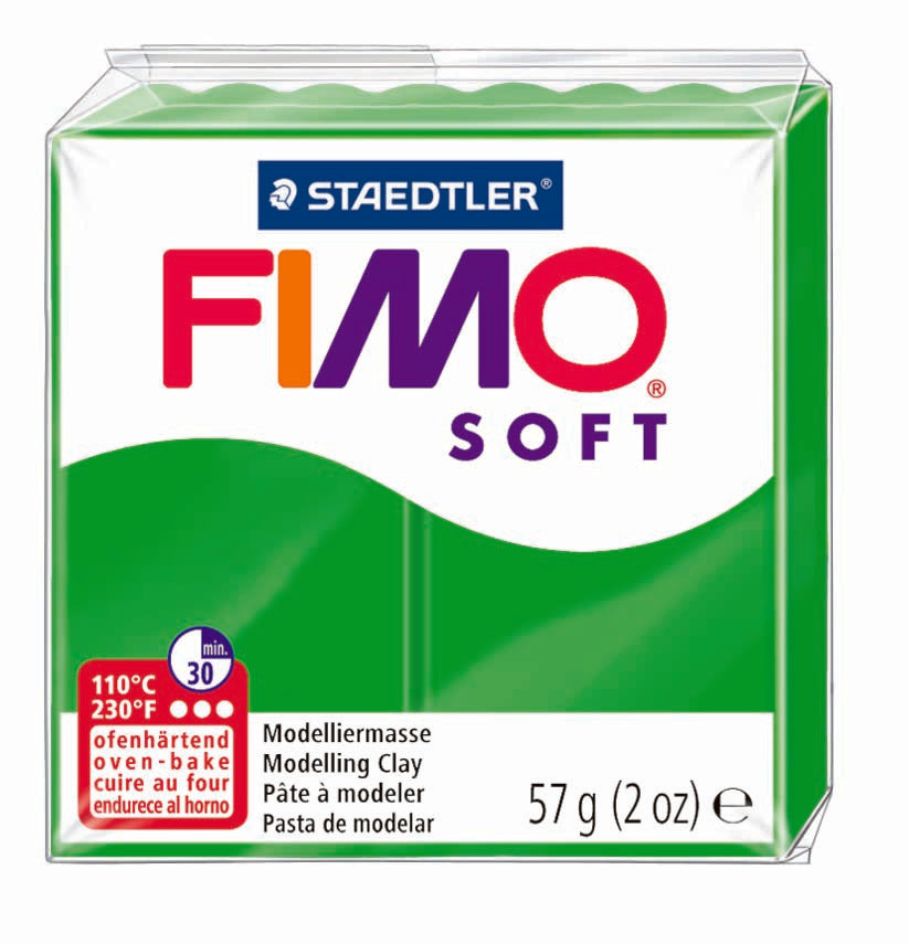 Valokuva tuotteesta Fimo soft perusväri 53 tropical green, kuuluu tuoteryhmään Askartelutarvikkeet.