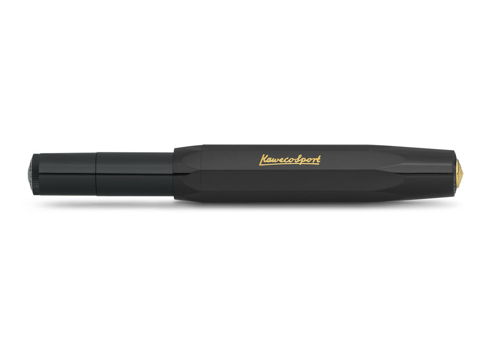 Valokuva tuotteesta Mustekynä Kaweco Classic Sport F Black, kuuluu tuoteryhmään Lahjakynät.