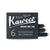Tuotteen Mustepatruuna 6kpl Kaweco Ink Pearl Black pikkukuva 2