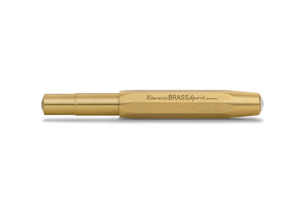 Valokuva tuotteesta Mustekynä Kaweco Brass Sport F, kuuluu tuoteryhmään Lahjakynät.
