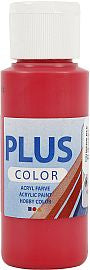 Valokuva tuotteesta Askartelumaali 60ml punainen Plus Color, kuuluu tuoteryhmään Askartelutarvikkeet.