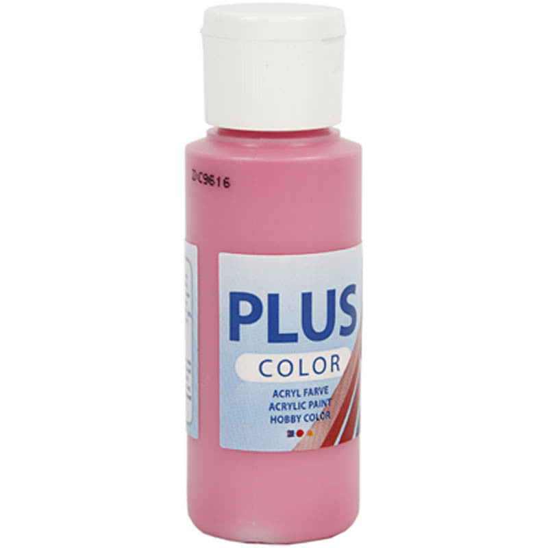 Valokuva tuotteesta Askartelumaali 60ml fuksianpunainen Plus Color, kuuluu tuoteryhmään Askartelutarvikkeet.