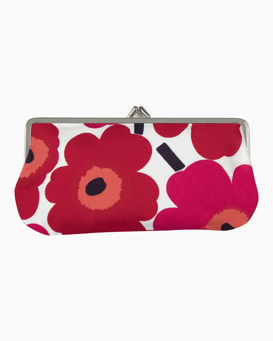 Valokuva tuotteesta Silmälasikukkaro Marimekko Mini Unikko valkoinen, punainen, kuuluu tuoteryhmään Laukut asut asusteet.