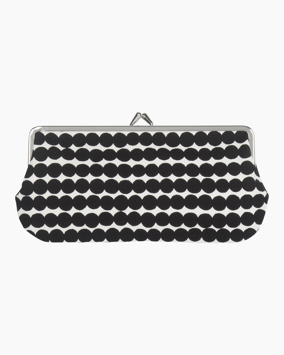 Valokuva tuotteesta Silmälasikukkaro Marimekko Räsymatto mustavalkoinen, kuuluu tuoteryhmään Laukut kukkarot.