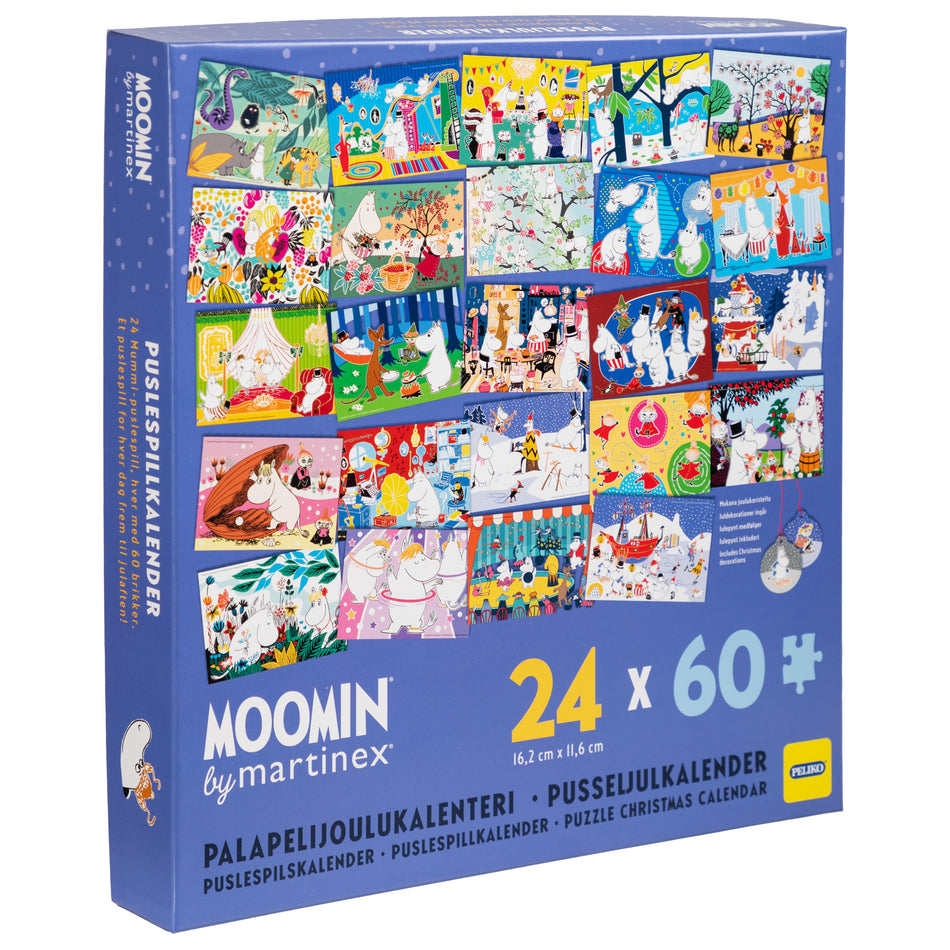 Valokuva tuotteesta Palapelijoulukalenteri Muumi, kuuluu tuoteryhmään Palapelit.