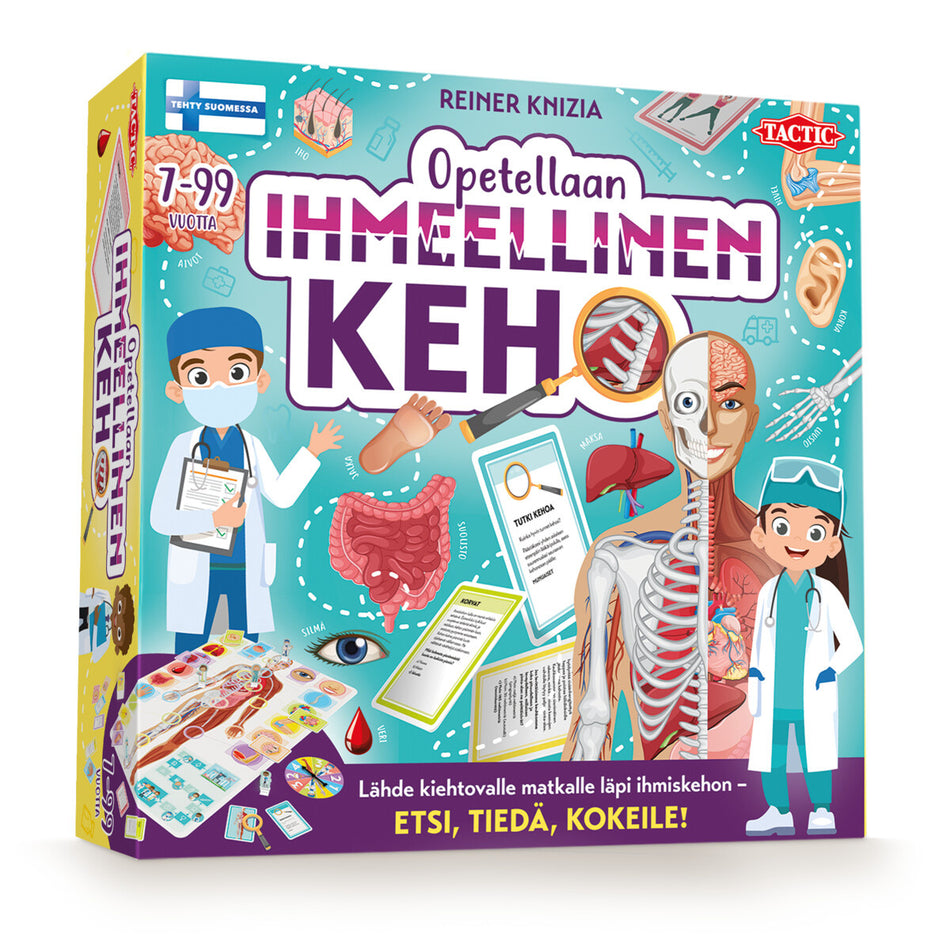 Valokuva tuotteesta Lautapeli Tactic Opetellaan Ihmeellinen keho, kuuluu tuoteryhmään Lautapelit.