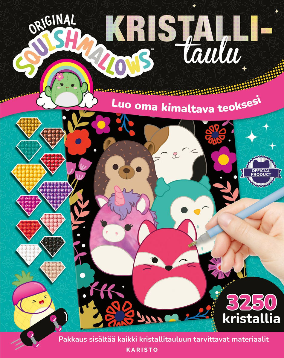 Valokuva kirjasta  Squishmallows - Kristallitaulu, kuuluu tuoteryhmään Lasten ja nuorten tietokirjat.