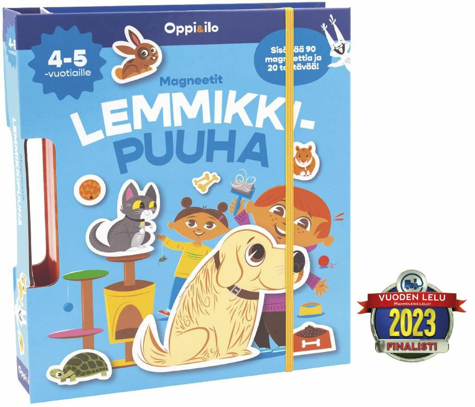 Valokuva kirjasta Reetta Wirtanen Magneetit Lemmikkipuuha 4-5 v, kuuluu tuoteryhmään Väritys-puuhakirjat.