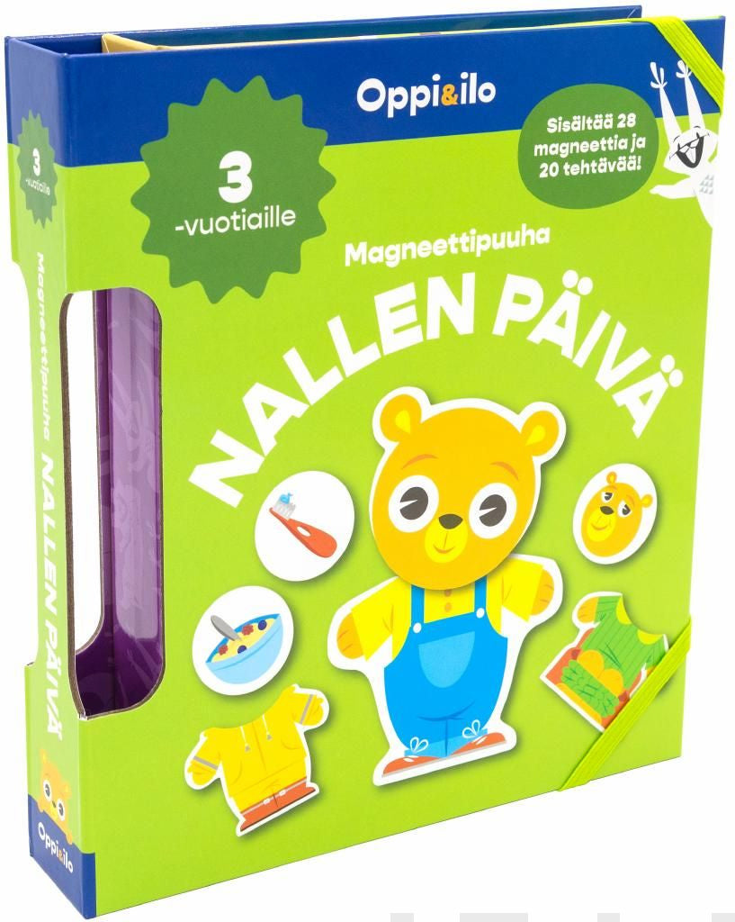 Valokuva kirjasta Reetta Wirtanen Magneettipuuha Nallen päivä 3 v, kuuluu tuoteryhmään Lasten ja nuorten tietokirjat.