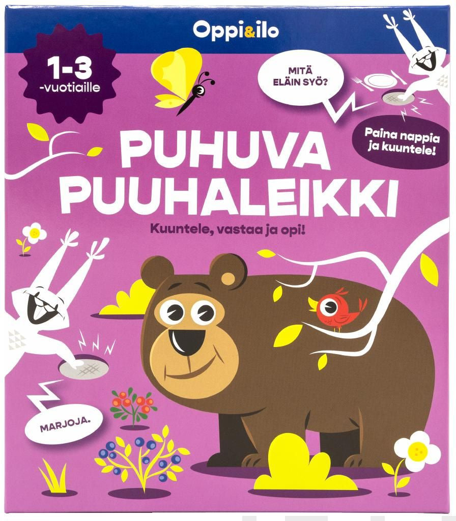 Valokuva kirjasta  Puhuva puuhaleikki 1-3 v, kuuluu tuoteryhmään Väritys-puuhakirjat.