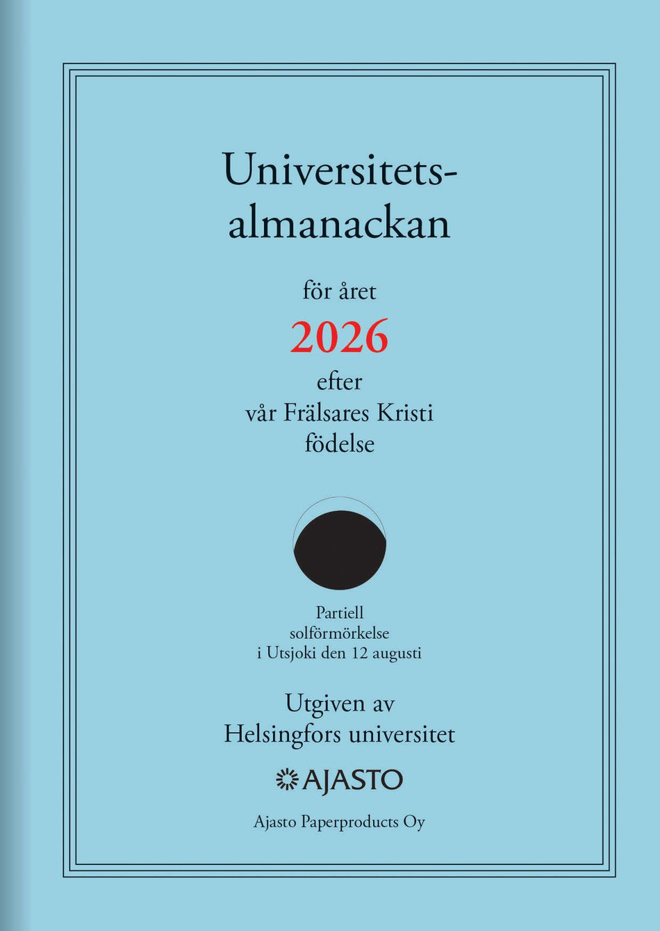 Valokuva tuotteesta Universitetsalmanackan 2026, kuuluu tuoteryhmään Tasku- ja pöytäkalenterit.