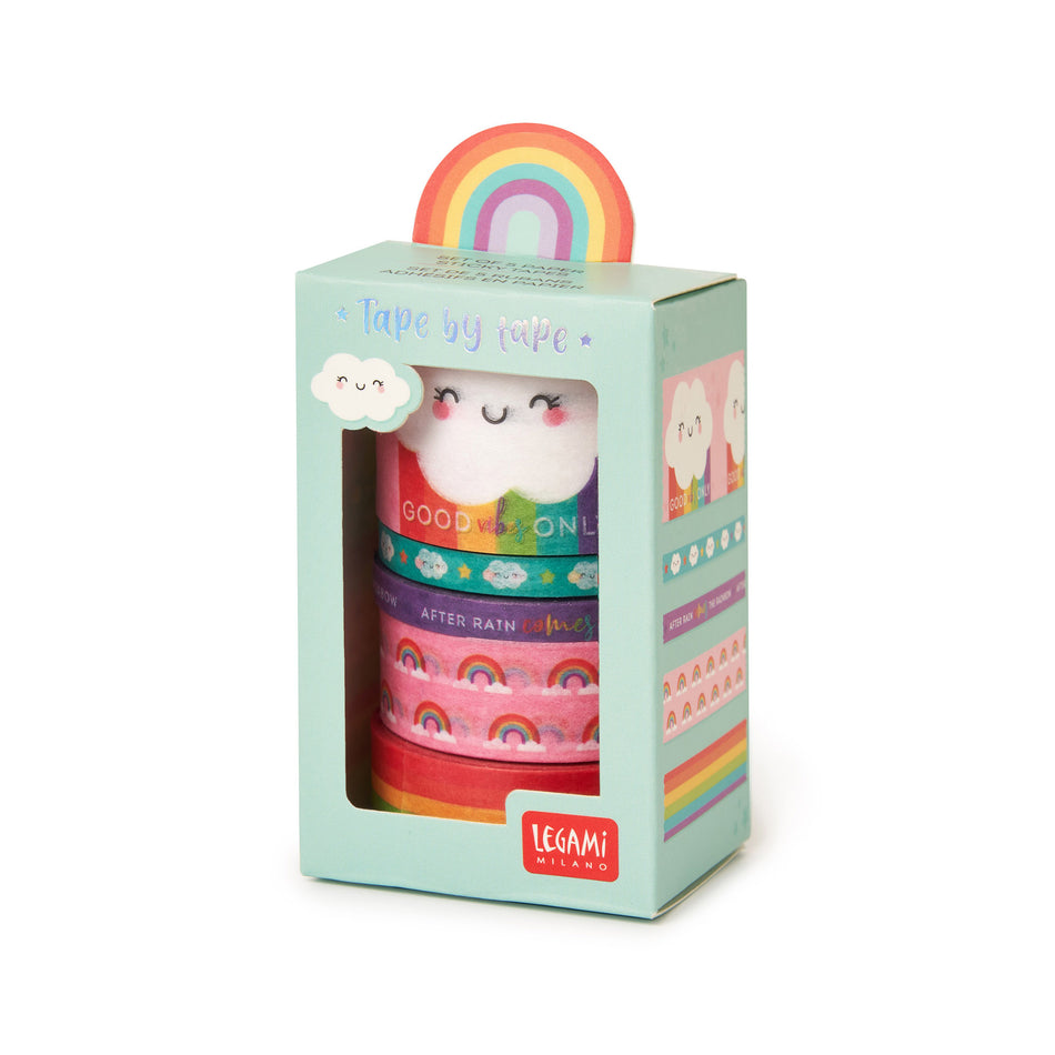 Valokuva tuotteesta Koristeteippi Washi Rainbow Legami, kuuluu tuoteryhmään Paperiaskartelu.