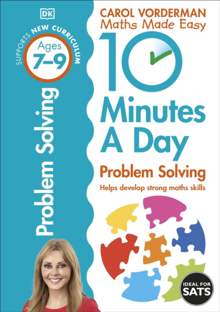 Valokuva kirjasta Carol Vorderman 10 Minutes A Day Problem Solving, Ages 7-9 (Key Stage 2), kuuluu tuoteryhmään Ulkomaiset pokkarit.