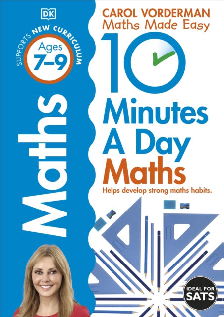 Valokuva kirjasta Carol Vorderman 10 Minutes A Day Maths, Ages 7-9 (Key Stage 2), kuuluu tuoteryhmään Ulkomaiset pokkarit.