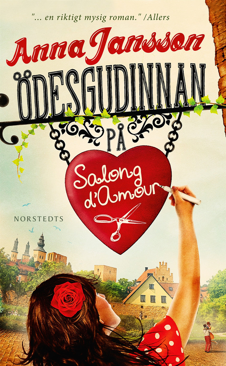 Valokuva kirjasta Anna Jansson Ödesgudinnan på Salong d'Amour, kuuluu tuoteryhmään Ruots kaunokirjat.