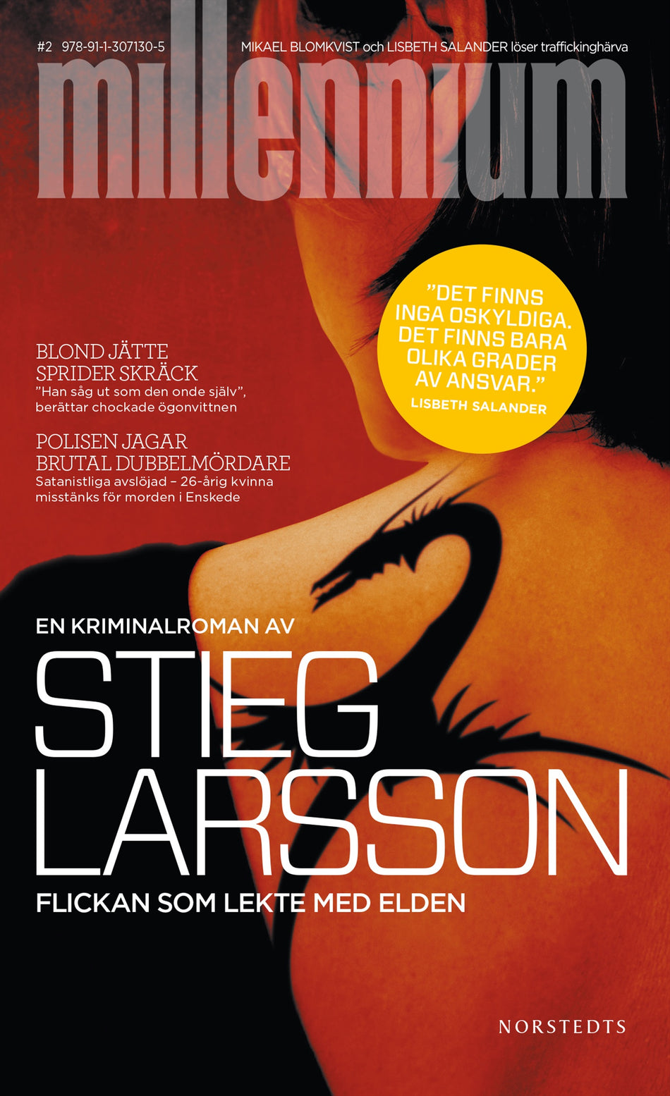 Valokuva kirjasta Stieg Larsson Flickan som lekte med elden, kuuluu tuoteryhmään Ruots kaunokirjat.