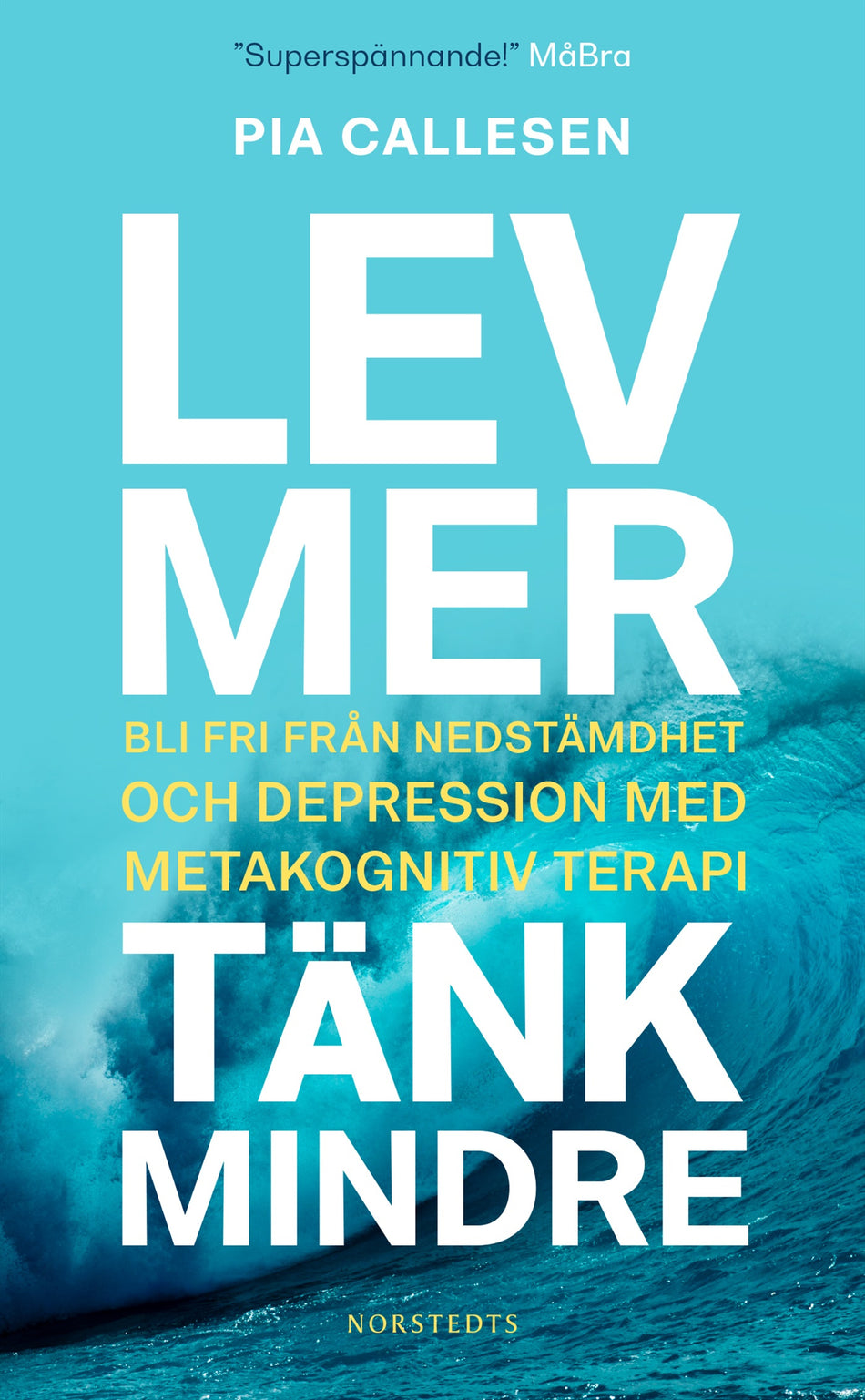 Valokuva kirjasta Pia Callesen Lev mer, tänk mindre : bli fri från nedstämdhet och depression med metakognitiv terapi, kuuluu tuoteryhmään Ruots muu tieto.