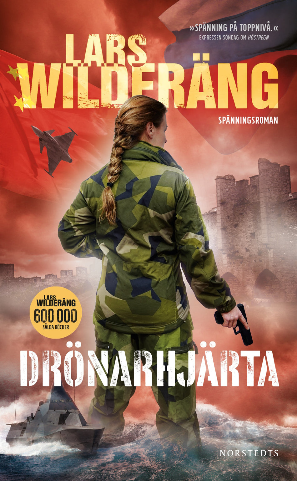 Valokuva kirjasta Lars Wilderäng Drönarhjärta, kuuluu tuoteryhmään Ruots kaunokirjat.