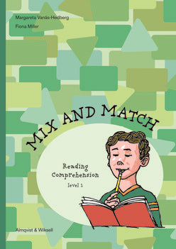 Valokuva kirjasta Margareta Vanäs-Hedberg / Fiona Miller Mix and Match Reading Comprehension Level 1, inkl facit, kuuluu tuoteryhmään Ruots muu tieto.