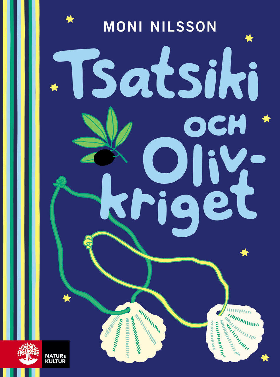 Valokuva kirjasta Moni Nilsson Tsatsiki och olivkriget, kuuluu tuoteryhmään Ruots lapset nuoret ja sarjakuvat.