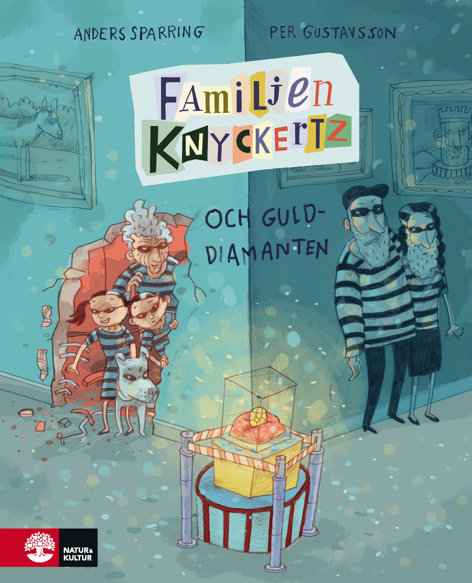 Valokuva kirjasta Anders Sparring Familjen Knyckertz och gulddiamanten, kuuluu tuoteryhmään Ruots lapset nuoret ja sarjakuvat.