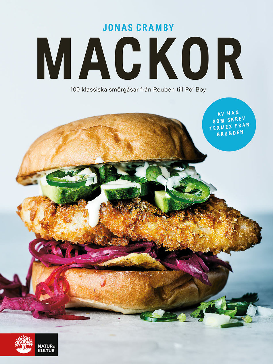 Valokuva kirjasta Jonas Cramby Mackor : 100 klassiska smörgåsar från Reuben till Po' Boy, kuuluu tuoteryhmään Ruots harrasteet taide.