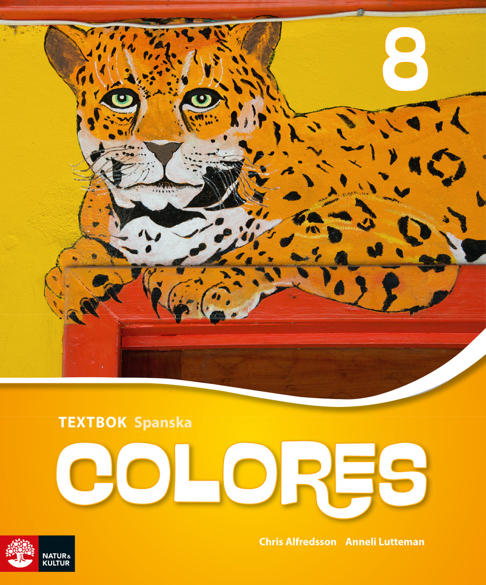 Valokuva kirjasta Chris Alfredsson / Anneli Lutteman Colores 8 Textbok, andra upplagan, kuuluu tuoteryhmään Ruots lapset nuoret ja sarjakuvat.