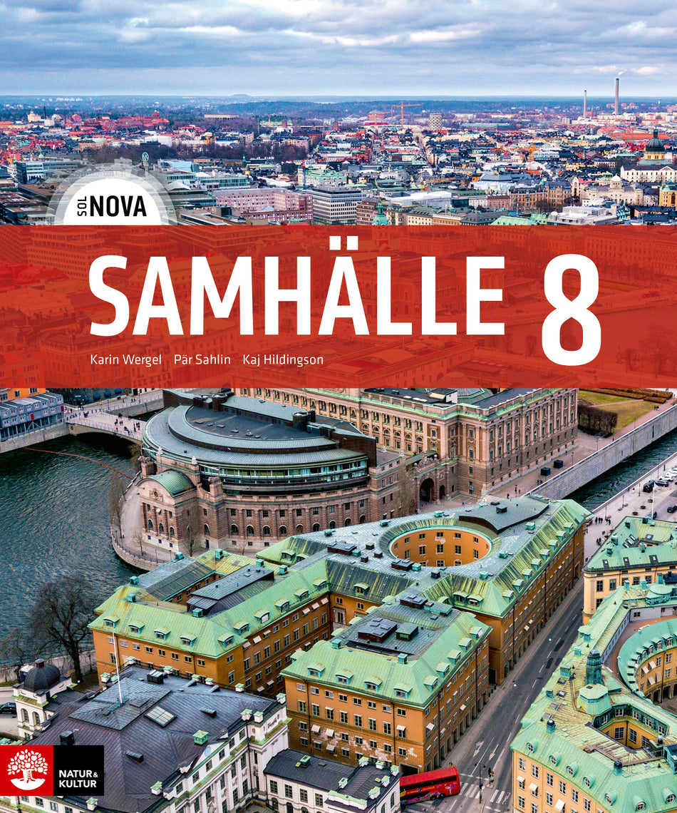 Valokuva kirjasta Karin Wergel / Pär Sahlin / Kaj Hildingson SOL NOVA Samhälle 8, kuuluu tuoteryhmään Ruots lapset nuoret ja sarjakuvat.