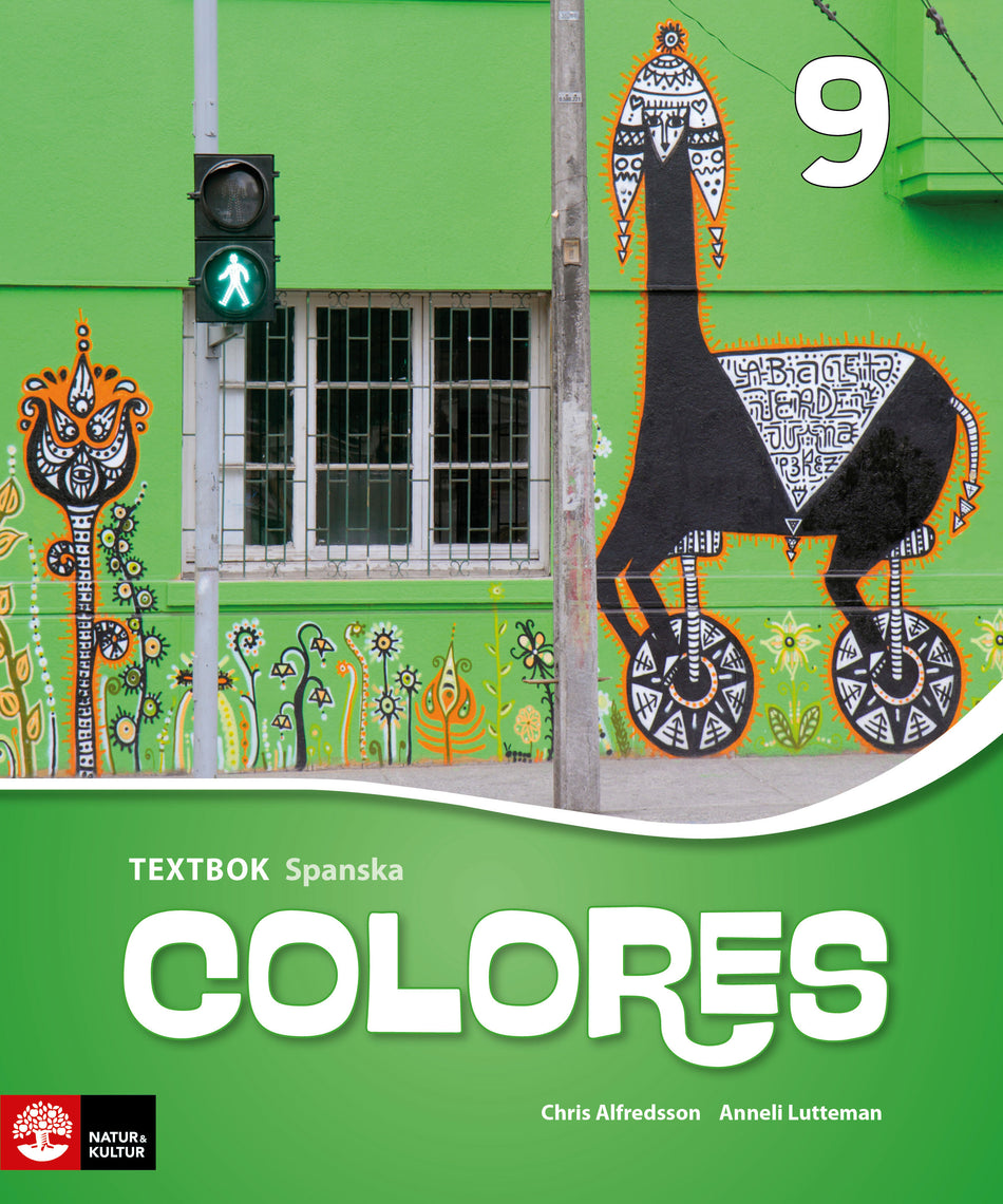 Valokuva kirjasta Chris Alfredsson / Anneli Lutteman Colores 9 Textbok, andra upplagan, kuuluu tuoteryhmään Ruots muu tieto.
