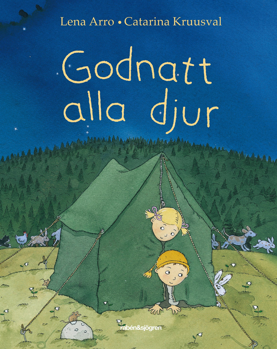 Valokuva kirjasta Lena Arro Godnatt alla djur, kuuluu tuoteryhmään Ruots lapset nuoret ja sarjakuvat.