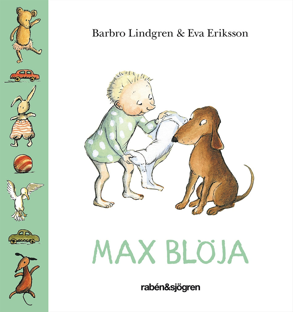 Valokuva kirjasta Barbro Lindgren Max blöja, kuuluu tuoteryhmään Ruots lapset nuoret ja sarjakuvat.