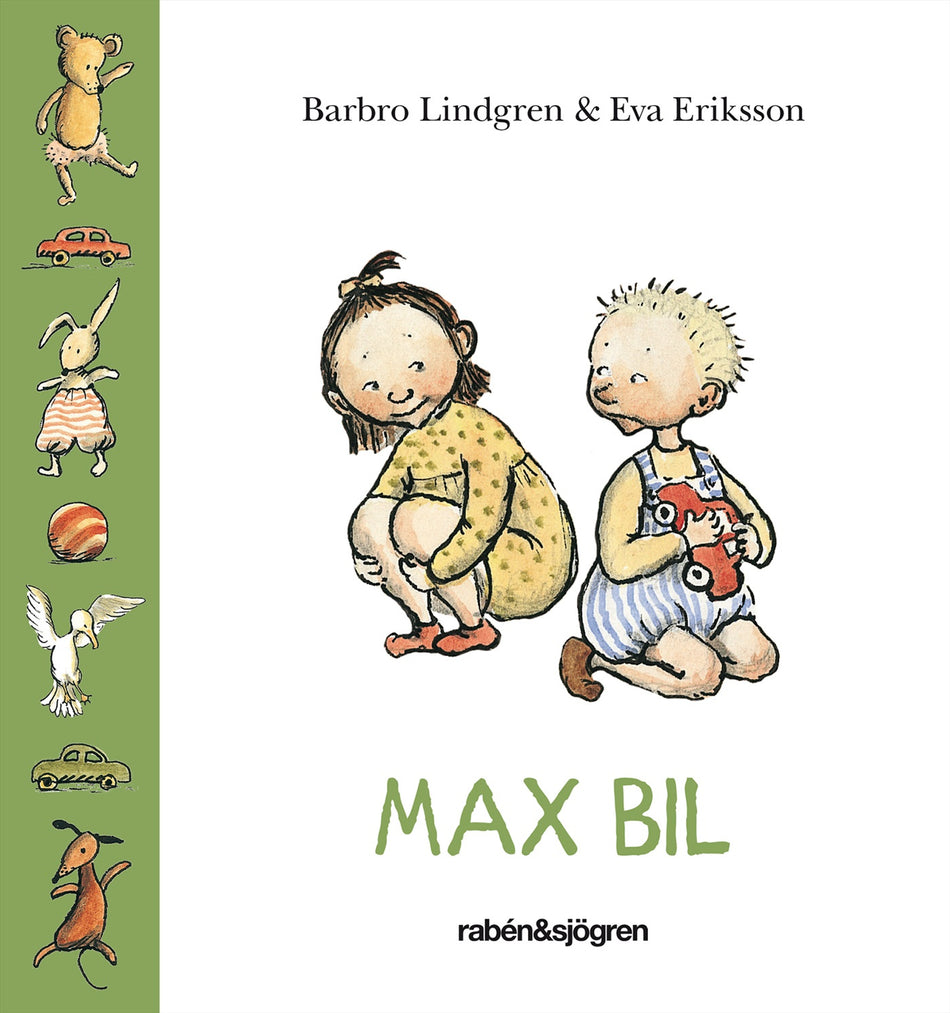 Valokuva kirjasta Barbro Lindgren Max bil, kuuluu tuoteryhmään Ruots lapset nuoret ja sarjakuvat.