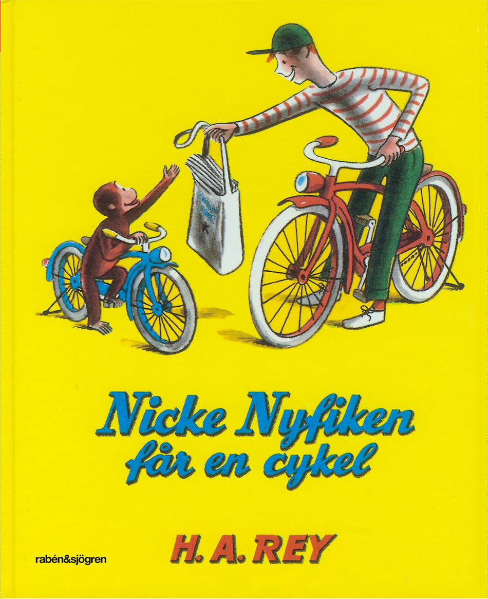 Valokuva kirjasta H. A. Rey / Margret Rey Nicke Nyfiken får en cykel, kuuluu tuoteryhmään Ruots lapset nuoret ja sarjakuvat.