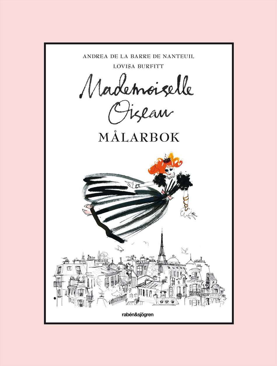 Valokuva kirjasta Andrea de La Barre de Nanteuil Mademoiselle Oiseau Målarbok, kuuluu tuoteryhmään Ruots lapset nuoret ja sarjakuvat.