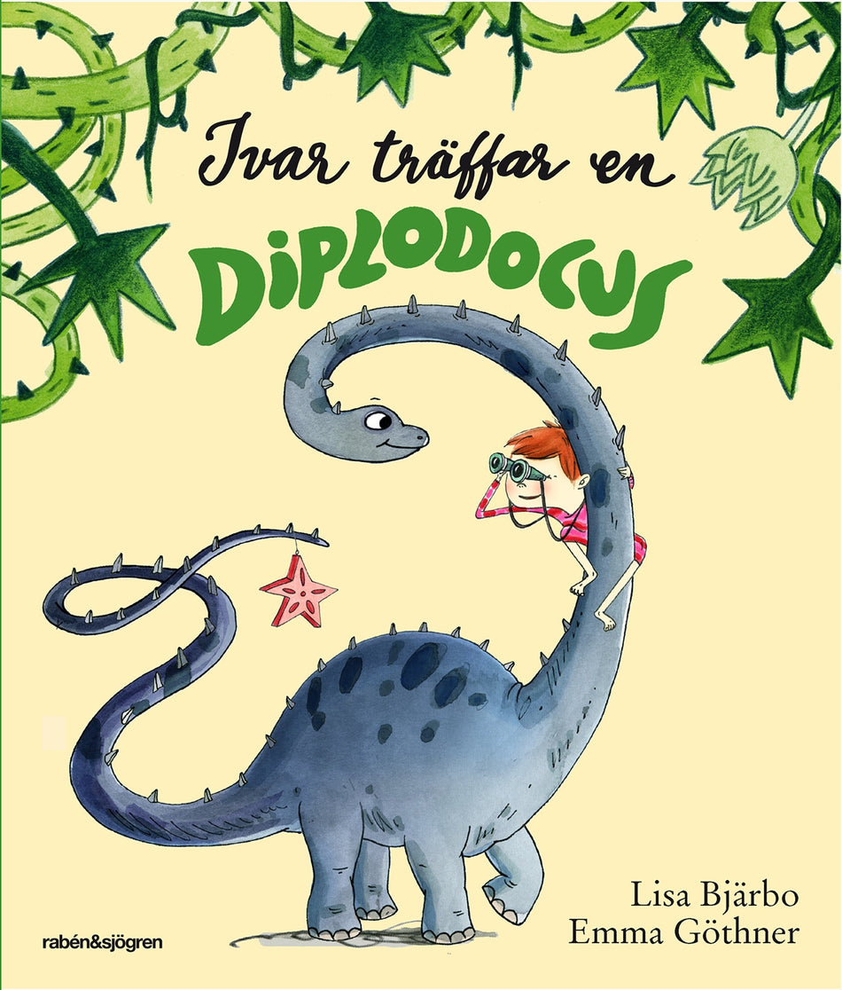 Valokuva kirjasta Lisa Bjärbo / Emma Göthner Ivar träffar en diplodocus, kuuluu tuoteryhmään Ruots lapset nuoret ja sarjakuvat.