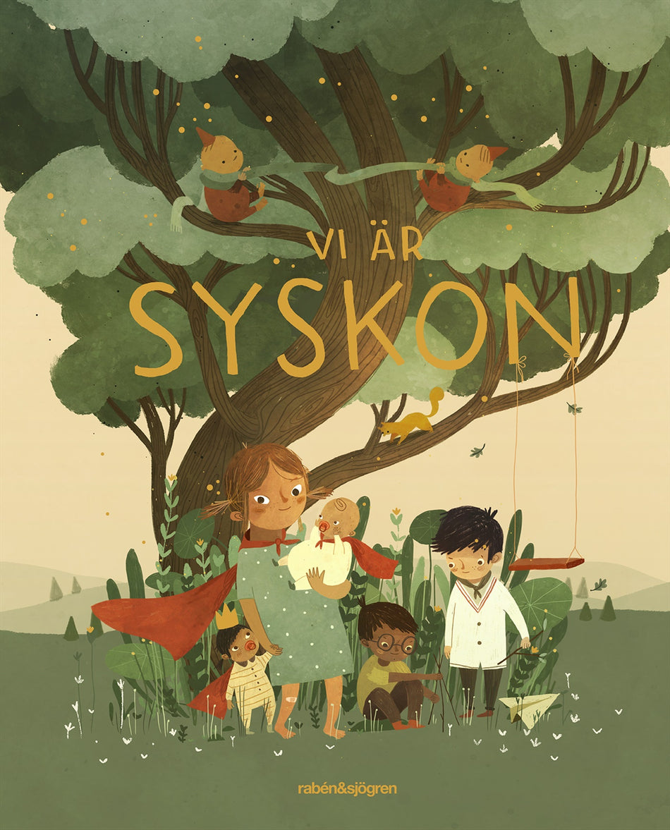 Valokuva kirjasta  Vi är syskon : tolv berättelser om att ha syskon, kuuluu tuoteryhmään Ruots lapset nuoret ja sarjakuvat.