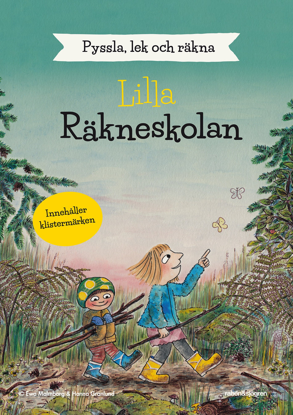 Valokuva kirjasta Ewa Malmborg / Hanna Granlund Lilla räkneskolan : pyssla, lek och räkna, kuuluu tuoteryhmään Ruots lapset nuoret ja sarjakuvat.