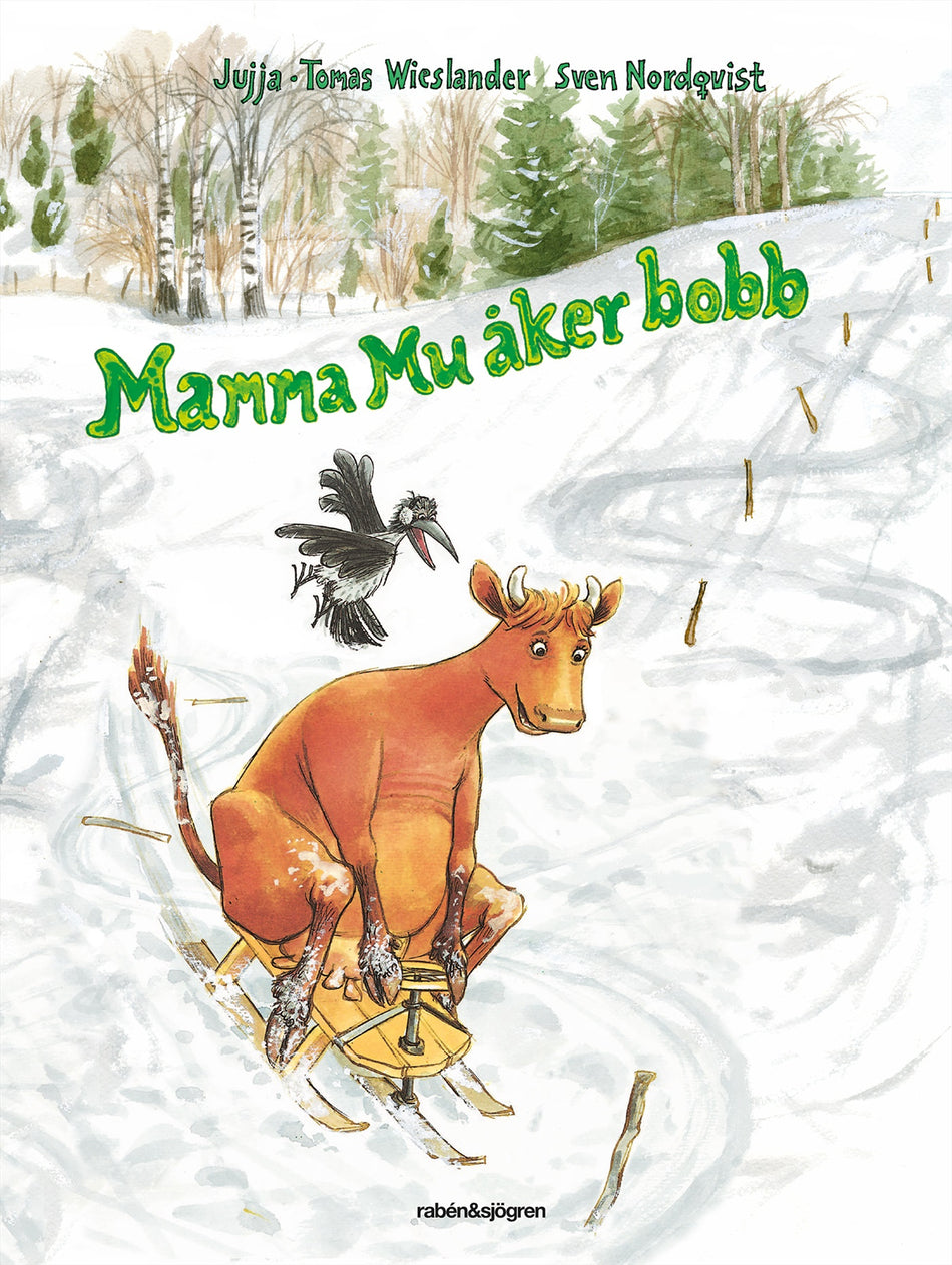 Valokuva kirjasta Jujja Wieslander / Sven Nordqvist Mamma Mu åker bobb, kuuluu tuoteryhmään Ruots lapset nuoret ja sarjakuvat.