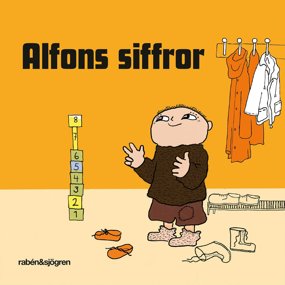 Valokuva kirjasta  Alfons siffror, kuuluu tuoteryhmään Ruots lapset nuoret ja sarjakuvat.