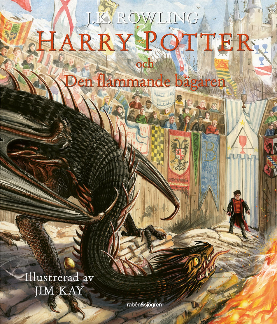 Valokuva kirjasta J. K. Rowling Harry Potter och den flammande bägaren, kuuluu tuoteryhmään Ruots lapset nuoret ja sarjakuvat.