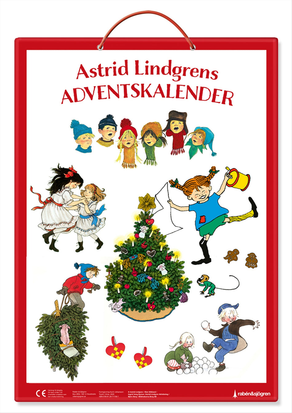 Valokuva kirjasta Astrid Lindgren Astrid Lindgrens adventskalender, kuuluu tuoteryhmään Ruots lapset nuoret ja sarjakuvat.