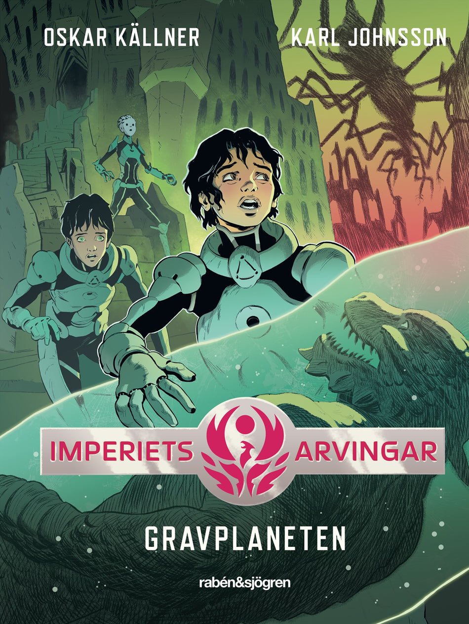 Valokuva kirjasta Oskar Källner Gravplaneten, kuuluu tuoteryhmään Ruots lapset nuoret ja sarjakuvat.