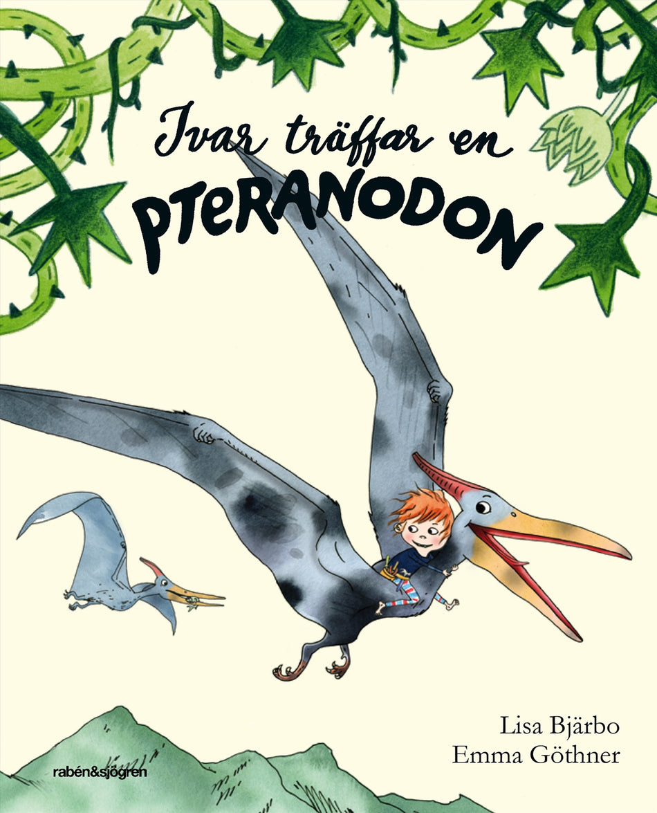 Valokuva kirjasta Lisa Bjärbo / Emma Göthner Ivar träffar en pteranodon, kuuluu tuoteryhmään Ruots lapset nuoret ja sarjakuvat.