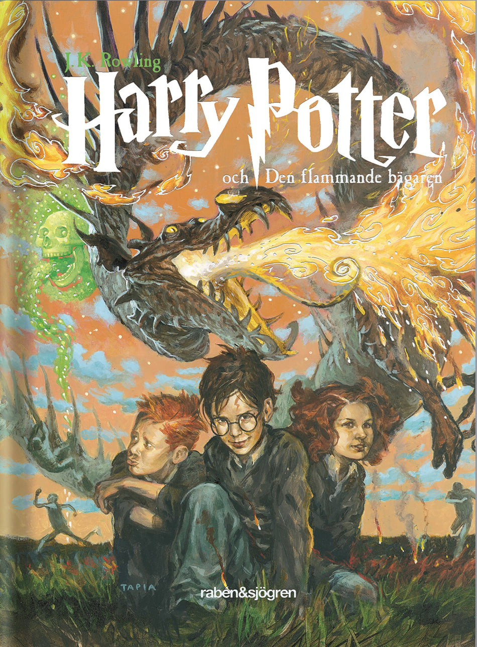 Valokuva kirjasta J. K. Rowling Harry Potter och den flammande bägaren, kuuluu tuoteryhmään Ruots lapset nuoret ja sarjakuvat.