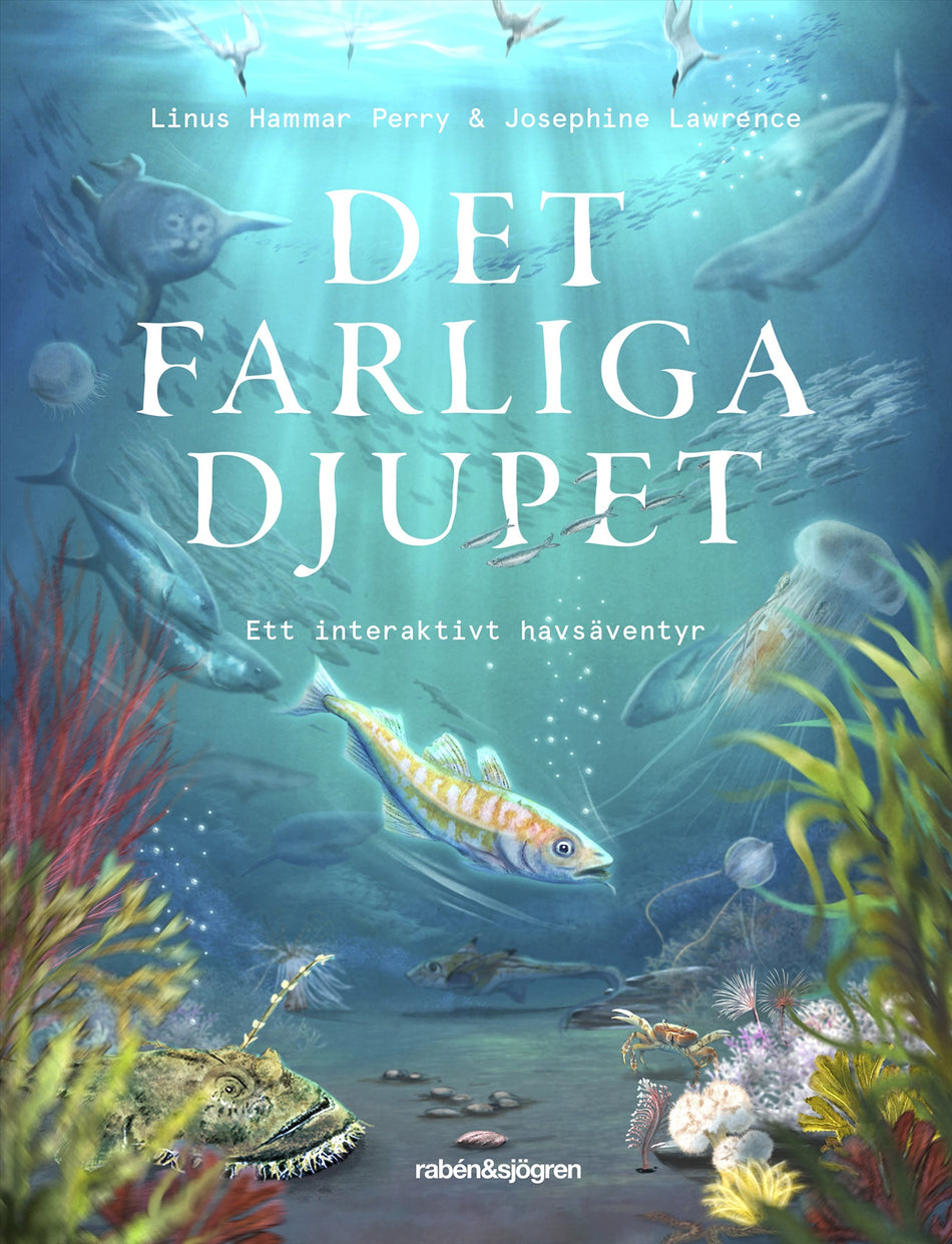 Valokuva kirjasta Linus Hammar Perry Det farliga djupet : ett interaktivt havsäventyr, kuuluu tuoteryhmään Ruots lapset nuoret ja sarjakuvat.