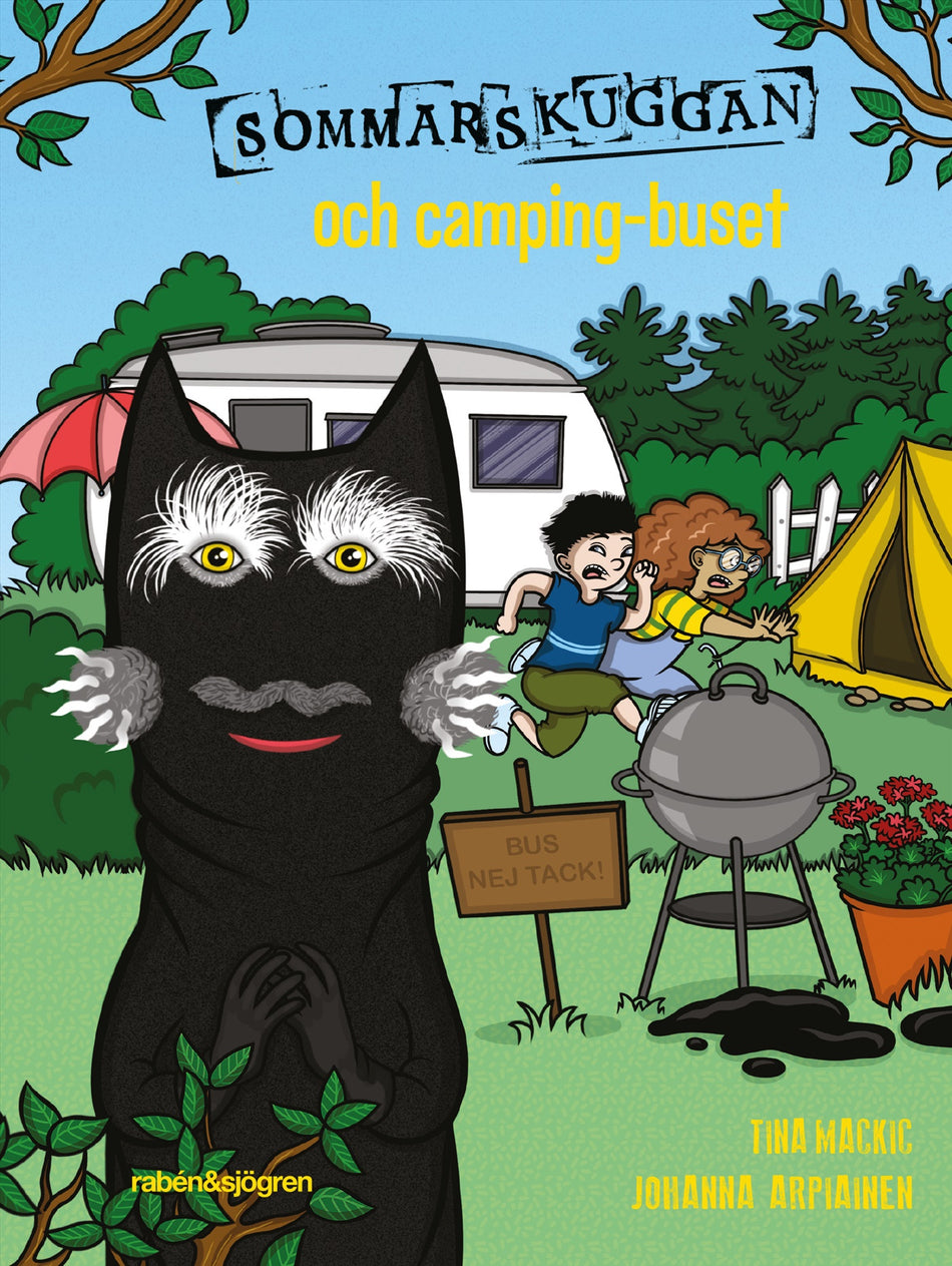 Valokuva kirjasta Tina Mackic Sommarskuggan och camping-buset, kuuluu tuoteryhmään Ruots lapset nuoret ja sarjakuvat.